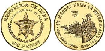 1988. Cuba. 100 pesos. (Fr. 14) (Kr. 202). ... 