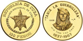 1989. Cuba. 100 pesos. (Fr. 33) (Kr. 333). ... 