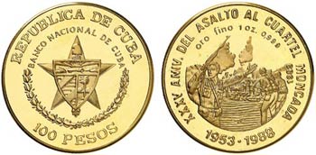1989. Cuba. 100 pesos. (Fr. 37) (Kr. 335). ... 
