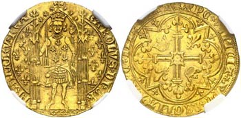 Francia. Carlos V (1364-1380) Franc à pied. ... 