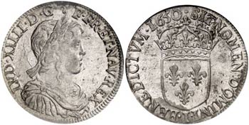 1650. Francia. Luis XIV. I (Limoges). 1/2 ... 