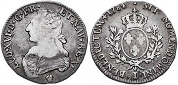 1784. Luis XVI. I (Limoges). 1 ecu. (Kr. ... 