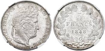 1848. Francia. Luis Felipe I. BB ... 