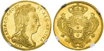 1786. Portugal. María I. Lisboa. 4 escudos ... 