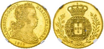 1819. Portugal. Juan VI. Lisboa. 4 escudos ... 