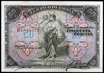 1906. 50 pesetas. (Ed. B120) (Ed. 337). 24 ... 