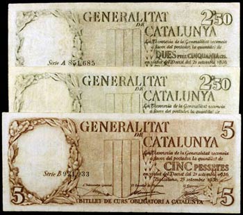 1936. Generalitat de Catalunya. 2,50 (en ... 