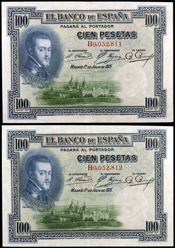 1925. 100 pesetas. (Ed. B127 y BD11) (Ed. ... 
