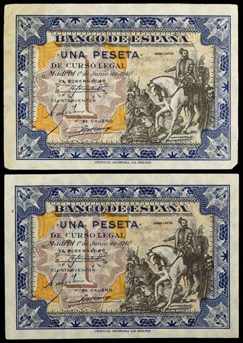 1940. 1 peseta. (Ed. D42) (Ed. 441). 1 de ... 