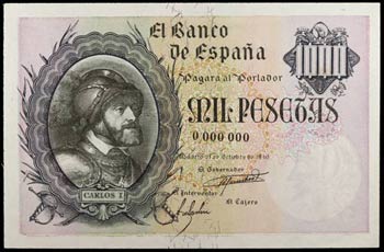 1940. 1000 pesetas. (Ed. D46m) (Ed. 445M). ... 