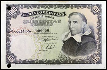 1946. 500 pesetas. (Ed. D53m) (Ed. 453M). 19 ... 