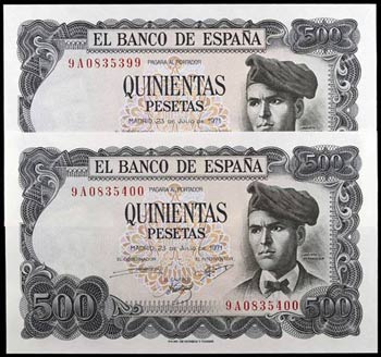 1971. 500 pesetas. (Ed. D74b) (Ed. 473b). 23 ... 