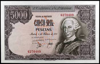1976. 5000 pesetas. (Ed. E1) (Ed. 475). 6 de ... 