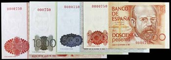 1979 y 1980. 200, 500, 1000 y 2000 pesetas. ... 