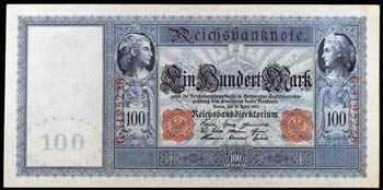1910. Alemania. Tesoro Imperial. 100 marcos. ... 