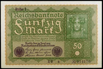 1919. Alemania. Banco Imperial. 50 marcos. ... 