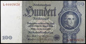 1935. Alemania. Reichsbank. 100 reichsmark. ... 