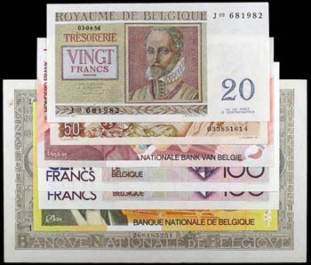 1943 a 1995. Bélgica. Banco Nacional. 20, ... 