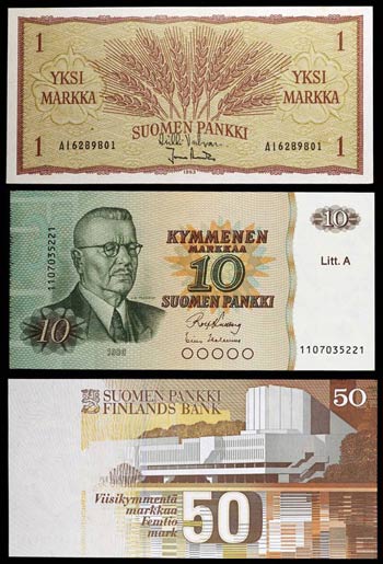 1963 a 1986. Finlandia. Banco Finlandés. 1, ... 