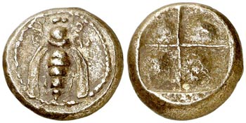 (480-450 a.C.). Jonia. Éfeso Dracma. (S. ... 