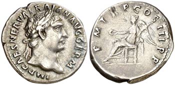 (100 d.C.). Trajano. Denario. (Spink falta) ... 