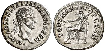 (99 d.C.). Trajano. Denario. (Spink 3152 ... 