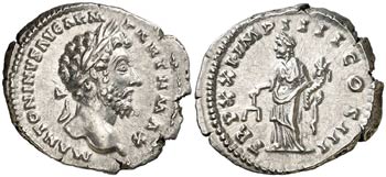 (167 d.C.). Marco Aurelio. Denario. (Spink ... 