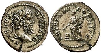 (206 d.C.). Septimio Severo. Denario. (Spink ... 