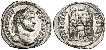 (294 d.C.). Galerio Maximiano. Ticinum. ... 