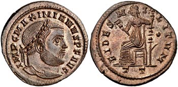 (305 d.C.). Galerio Maximiano. Ticinum. ... 