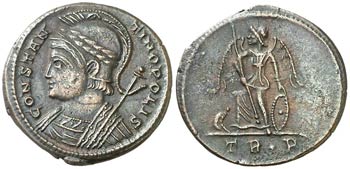 (332-333 d.C.). Constantino I. Treveri. AE ... 