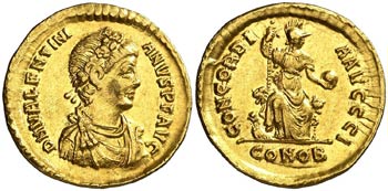 (388-392 d.C.). Valentiniano II. ... 