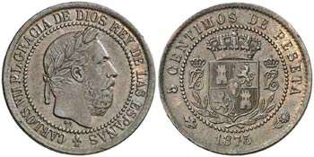 1875. Carlos VII (Pretendiente). Oñate. 5 ... 