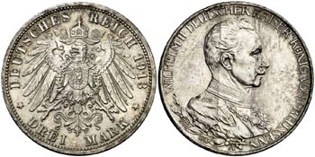 1913. Alemania. Prusia. Guillermo II. ... 