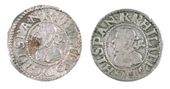 1612. Felipe III. Barcelona. 1/2 croat. 2 ... 
