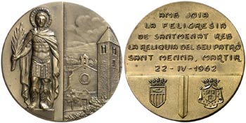 1962. Sentmenat. (Cru.Medalles falta). 76,91 ... 
