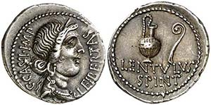 (43-42 a.C.). Cassio. Denario. (Spink 1447) ... 