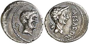 (43 a.C.). Marco Antonio y Julio César. ... 