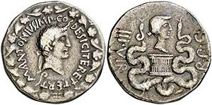 (39 a.C.). Marco Antonio  y Octavia. Efeso. ... 