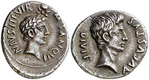 (17 a.C.). Julio César y Octavio Augusto. ... 