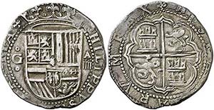 s/d. Felipe II. Granada. A. 4 reales. (AC. ... 