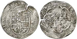 159(...). Felipe II. Toledo. M. 4 reales. ... 