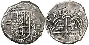 1609. Felipe III. Granada. M. 2 reales. (AC. ... 