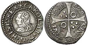 1675. Carlos II. Barcelona. 1 croat. (AC. ... 