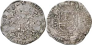 1680. Carlos II. Brujas. 1 patagón. (Vti. ... 