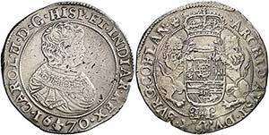 1670. Carlos II. Brujas. 1 ducatón. (Vti. ... 