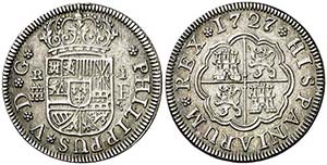1727/6. Felipe V. Segovia. F. 1 real. (AC. ... 