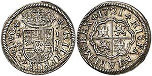 1721. Felipe V. Sevilla. J. 1 real. (AC. ... 
