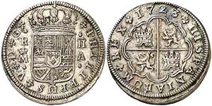 1723/2. Felipe V. Madrid. A. 2 reales. (AC. ... 