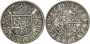 1740. Felipe V. Madrid. JF. 4 reales. (AC. ... 